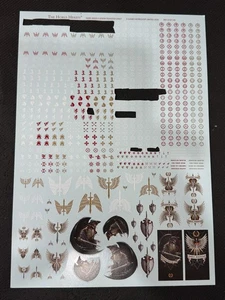 GW 40K - Forge World The Horus Herejía Ángeles Oscuros Legión hoja de transferencia - Imagen 1 de 1