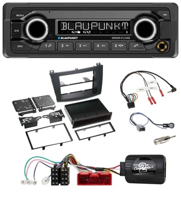 Blaupunkt Bluetooth DAB Lenkrad USB Autoradio für Mazda 3 2009-2013 analog - Bild 1 von 4