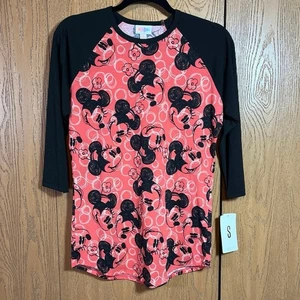 LuLaRoe Disney Minnie Mouse Randy 3/4 Arm Baseball Shirt Wmn Gr. S Teen Junior - Bild 1 von 8