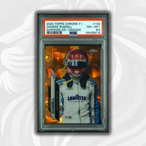 PSA 8.5 RC - 13/25 George Russell #192 - Sapphire - Orange - 2020 Chrome F1 - Picture 1 of 2
