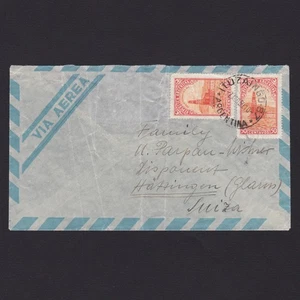 ARGENTINA 1950, Posta aerea da Iluzaingo a Hättingen Svizzera - Foto 1 di 2