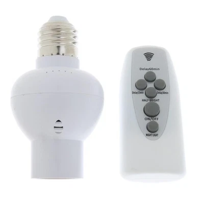 E27 Remote Control Ligth Bulb Socket Lamp Holder Fitting 40W 85-265V 3A - Image 1 of 4