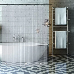 Shower Curtain Liner, Clear Plastic Waterproof Bathroom 4G Shower Curtains, 7... - Picture 1 of 4