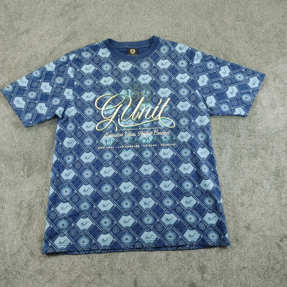 G-Unit Shirt Mens Small Blue Y2K Streetwear Hip Hop - Image 1 of 4