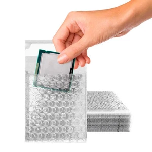 Pack of 1300 Clear Bubble Out Bags, 3х5 Polyethylene Self Seal Bags - Picture 1 of 8