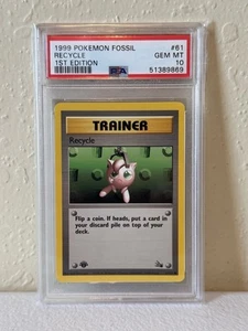 Pokemon Recycle 1st Edition Psa 10 - Picture 1 of 2