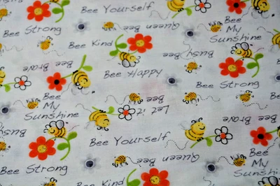 Susybee Sweet Bees FABRIC SCRAP 16x42" - Image 1 of 2