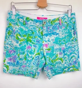 Lilly Pulitzer Jayne Knit Shorts Size 6 What A Lovely Place - Picture 1 of 7