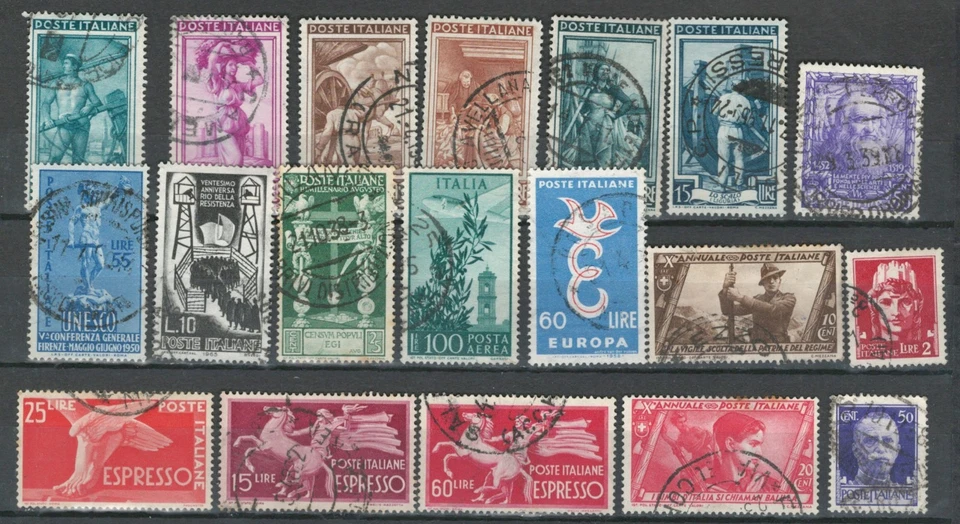 ЛОТ КЛАССИЧЕСКИХ ПАМЯТНЫХ МАРОК ИТАЛИЯ ФРАНЦИЯ ЕВРОПА Б/У КОЛЛЕКЦИЯ (ITAL 372) - Изображение 1 из 1