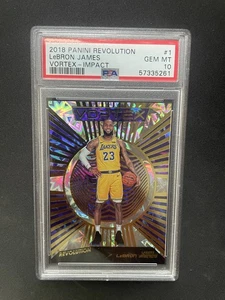 2018 PANINI REVOLUTION LEBRON JAMES VORTEX-IMPACT # 1 PSA 10 - Picture 1 of 2