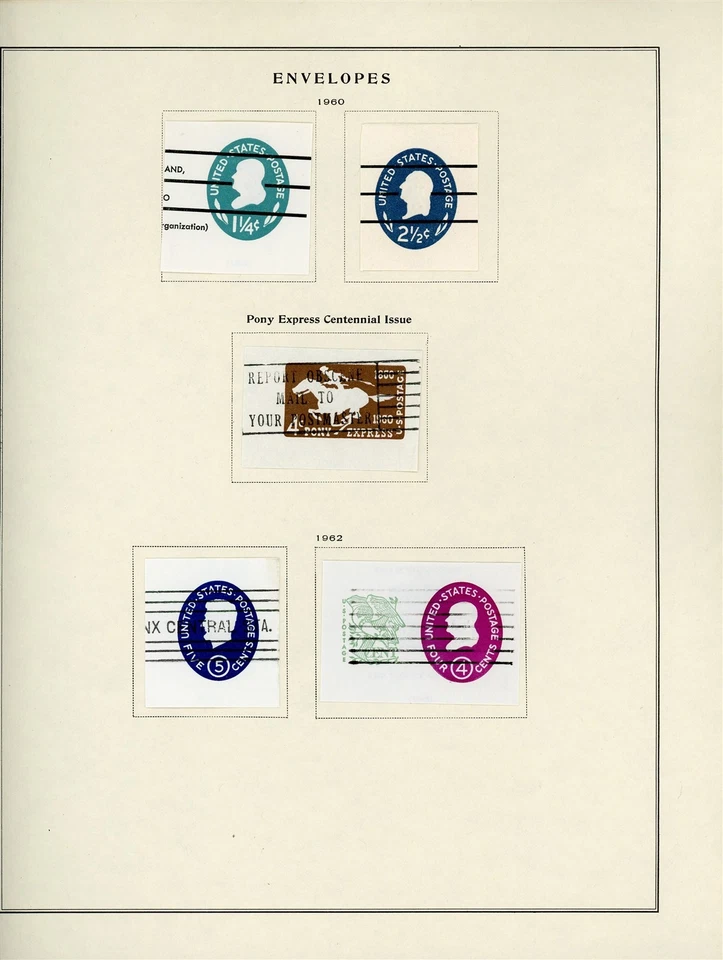 U.S. POSTAL STATIONERY Scott Specialty Album Page Lot #28 - SEE SCAN - $$$ - Image 1 of 1
