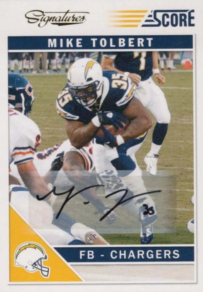 2011 Score Signatures #241 Mike Tolbert Los Angeles Chargers - Image 1 of 1