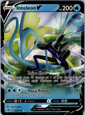 Inteleon V Ultra Rare SWSH02: Rebel Clash 049/192 NM Holo - Image 1 of 2
