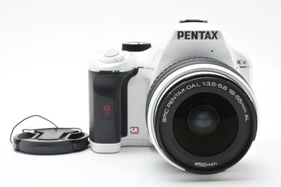 PENTAX K K-x 12.4MP Digital SLR Camera -White Kit AL 18-55mm Lens Japan 2551930 - Image 1 of 4