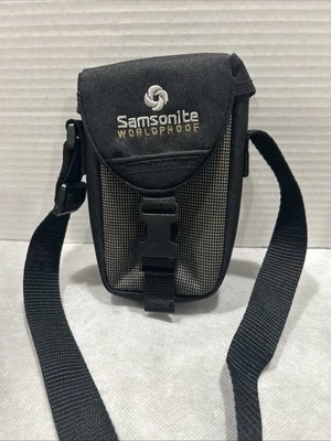 Samsonite 5-1/x4"x2-1/2" Black Camera Case Bag w/ Strap & Belt Loop Travel Gear - Image 1 of 4
