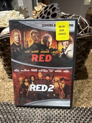 RED/RED 2 (DVD, 2016, Widescreen) Bruce Willis/John Malkovich/Morgan - Image 1 of 2