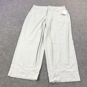 Athleta Pants Womens 18 Beige Brooklyn Heights New Wide Leg Quick Dry Pockets - Picture 1 of 15
