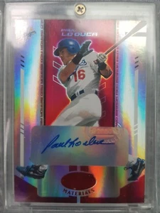 2004 PAUL LO DUCA LEAF CERTIFIED MIRROR RED MARBLE SP INSERT AUTO AUTOGRAPH /25 - Picture 1 of 2