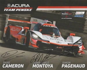 2020 Team Penske Acura ARX-05 #6 signed IMSA Hero Card MONTOYA PAGENAUD CAMERON - Picture 1 of 2