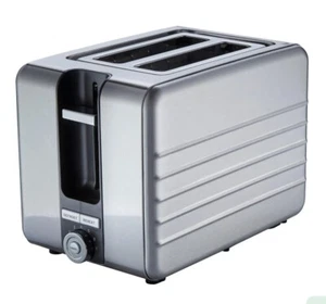 Nutmeg Home Stainless Steel Contemporary 2-Slice Toaster - Picture 1 of 2