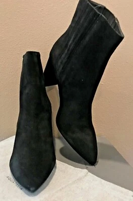 Nuevas Preciosas Botas Botín AQUATALIA Sierra Gamuza Negras Talla 12 $525 Foto 1 de 4