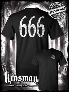 Camiseta 666 2 Caras - Triple Seis Horror Satánico Halloween Punk Rock Metal - Imagen 1 de 3
