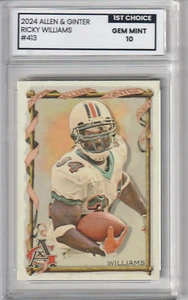 2024 Topps Allen Ginter Ricky Williams #413 GEM MINT Graded 10 - Picture 1 of 1