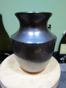 A Pre-owned Prinknash Pottery Miniature Vase/Pot Pewter Lustre Gun Metal Black - Picture 1 of 5