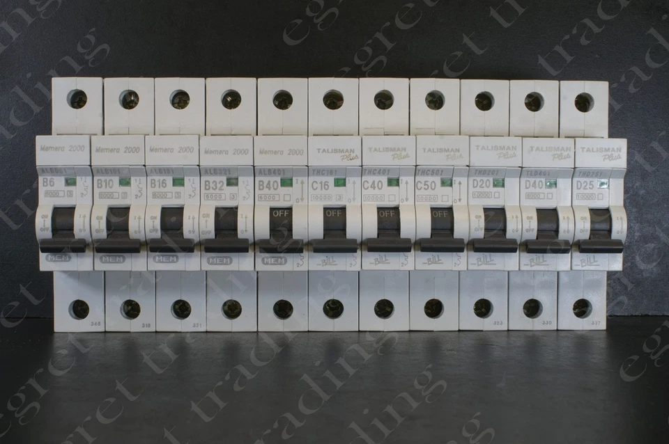 Eaton MEM Memshield 2 Memera 2000 Talisman Bill MCB Minature Circuit Breaker NEW