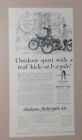 1927 INDIAN MOTORCYCLE 5.5x10.5" Print Ad FN+ 6.5 Outdoor Sport with Kick!