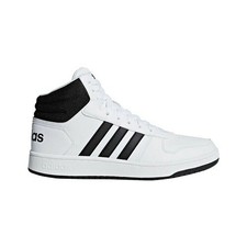 adidas Men's Hoops 2.0 Sneaker White Black 13 M US