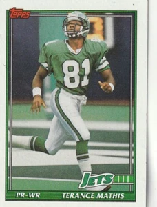 FREE SHIPPING-MINT-1991 Topps #460 Terance Mathis New York Jets +BONUS CARDS - Picture 1 of 1