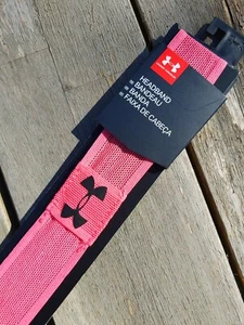1 x UNDER ARMOUR Womens HEADBAND Pink Bandeau Gym Yoga Running - Picture 1 of 4