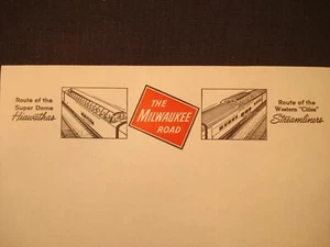Milwaukee Road Stationary Letterhead - 5 Sheets - 1950s-60s - Picture 1 of 2