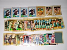 Rickey Henderson LOT of  48 Topps Fleer Donruss 1981 1982 1983 etc Cards WOW!