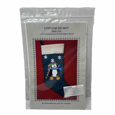 Stocking Delight Penguin Applique Pattern Connie Spurlock & Teri Chandler - Image 1 of 2