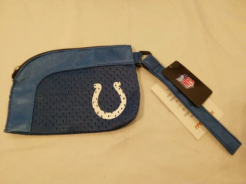 Indianapolis Colts NFL Small Red Zip Wristlet Purse Wallet Cover