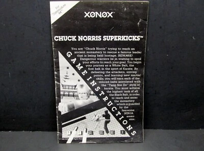 Chuck Norris Superkicks, Instruction Manual, Commodore 64 / C64, Xonox, 1983 - Image 1 of 3