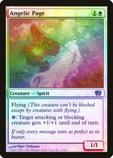 Angelic Page FOIL 8th Edition NM White Common MAGIC GATHERING CARD ABUGames