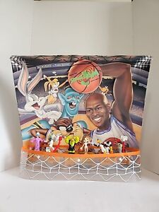 Michael Jordan Space Jam Basketball Mcdonalds Happy Meal 8 Toy Display 1996 NBA