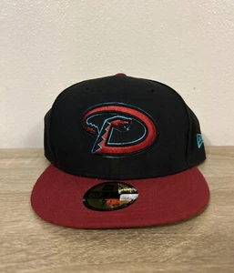 Arizona Diamondbacks Fitted Hat~Red/Black Dbacks New Era Size 7 1/2 - Picture 1 of 9