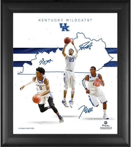 Kentucky Wildcats Framed 15x17 Point Guards Franchise Foundations Collage Cover