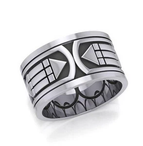 Peter Stone 925 Silber Atlantis Ring Schutzring Power Balance Reichtum Erfolg - Bild 1 von 7
