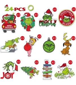 Grinch Christmas Tree Ornaments Decorations 24 Pc - Picture 1 of 1