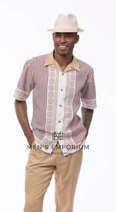 NUEVO Para Hombres Montique 2 Piezas Conjunto de Caminar de Verano Traje de Ocio Ajuste Regular Beige 2501 - Imagen 1 de 2