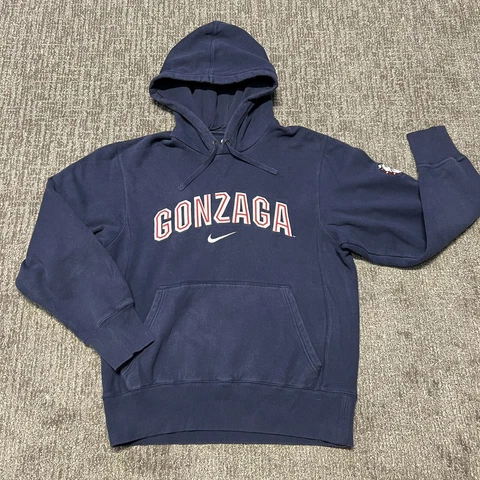 Nike Gonzaga Bulldogs Center Swoosh Hoodie Size Small Double Sided RARE! Cover