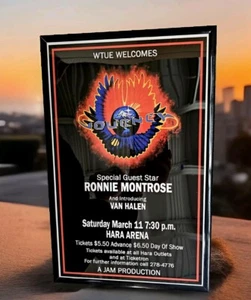 Journey,  Montrose & Van Halen 1978 Framed Concert Poster, Hara Arena Dayton OH - Picture 1 of 3