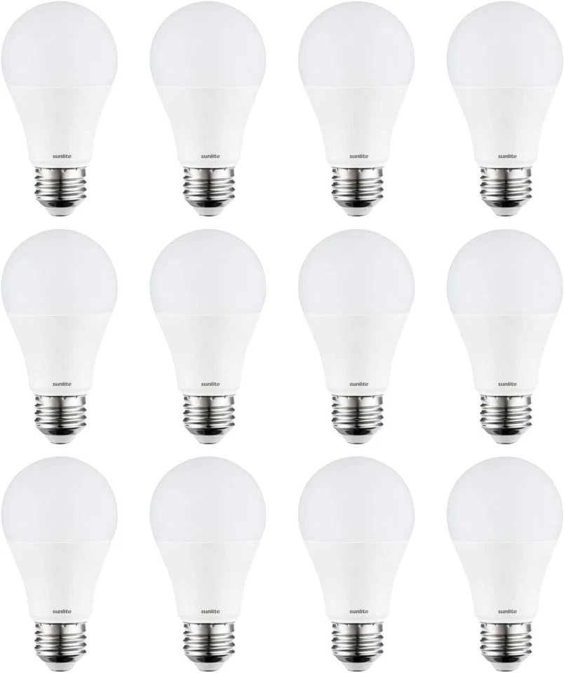 Sunlite LED A19 Light Bulb 11w (75w Equals) 1100 Lumens 40k-cool White 3pk