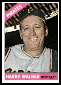 Harry Walker Pittsburgh Pirates 1966 Topps #318 como nuevo - Imagen 1 de 2