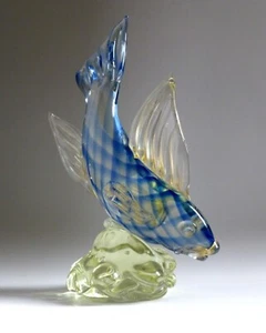 Vintage Italian Murano Glass Fish Sculpture. c.1940's Aureliano Toso - Picture 1 of 5